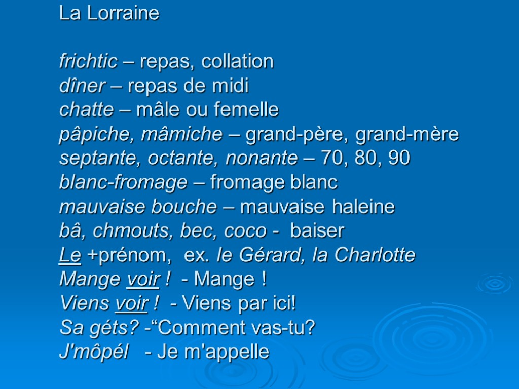 La Lorraine La Lorraine frichtic – repas, collation dîner – repas de midi chatte